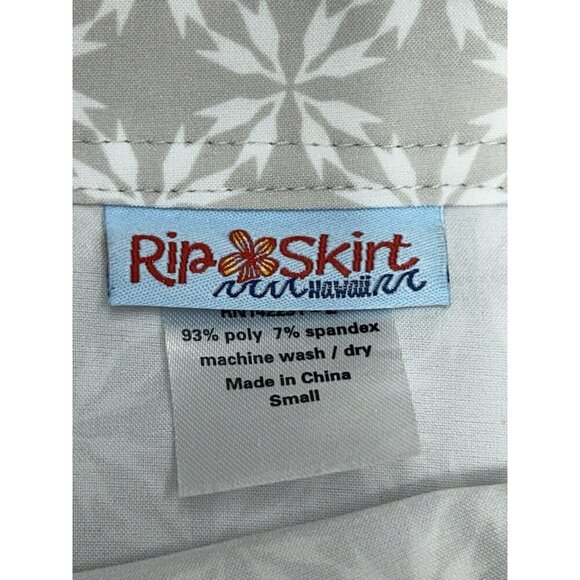RipSkirt Hawaii Wrap Skirt Womens Small Length 1 White Beige Beach Cover Up - Picture 8 of 8